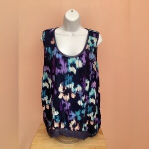 Vera Wang Sleeveless Floral Top